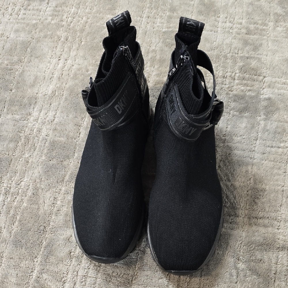 DKNY Black High-Top Sneakers